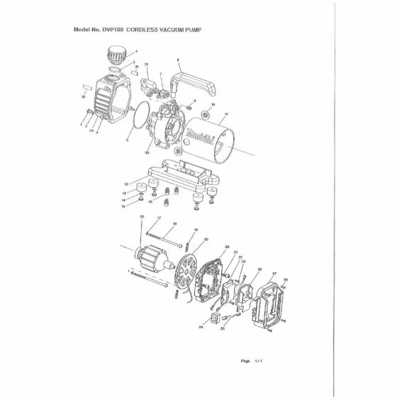 Buy A Makita DVP180 Spare part or Replacement part for Your Vacuum Pump and Fix Your Machine Today