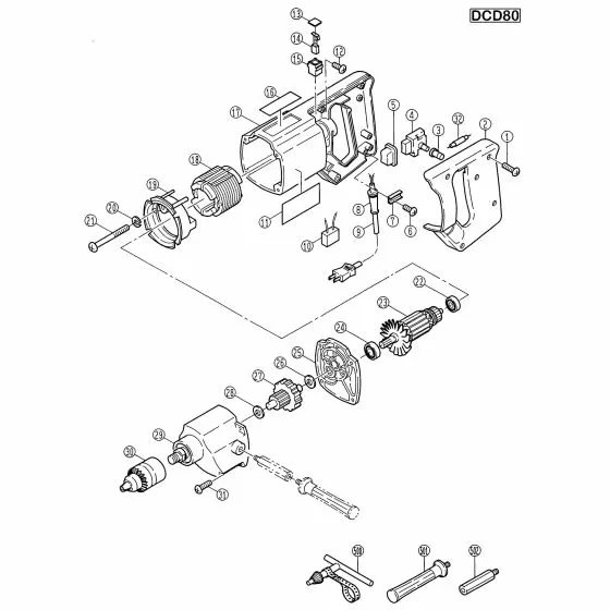 Buy A Ryobi DCD80  Spare part or Replacement part for Your Router and Fix Your Machine Today