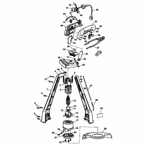 Black & Decker 8255 Spare Parts List Type: 1