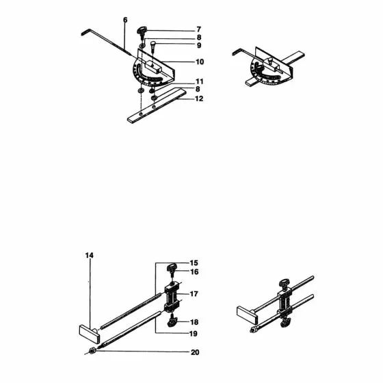 Dewalt DA860 Spare Parts List Type 1