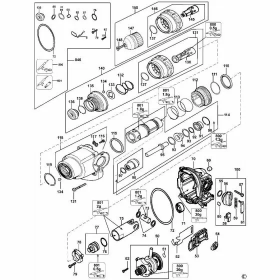 Dewalt DW543 SLEEVE SA 479247-00 Spare Part Type 3