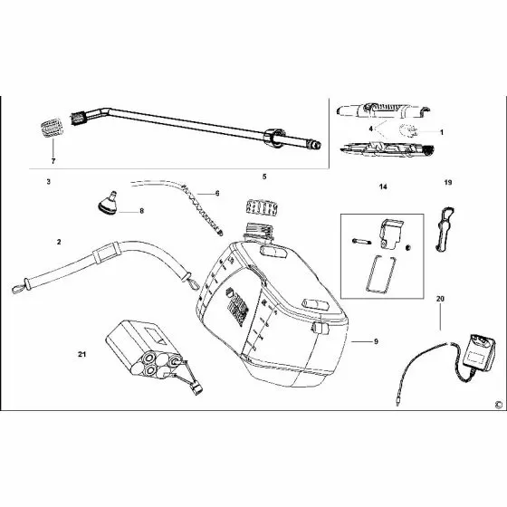 Black & Decker GSC500 Spare Parts List Type: H1