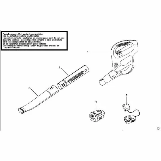 Buy A Black & Decker GW180 PARTIAL SUPPORT - ONLY PARTS LISTED AVAILABLE  Spare Part Tye: 6