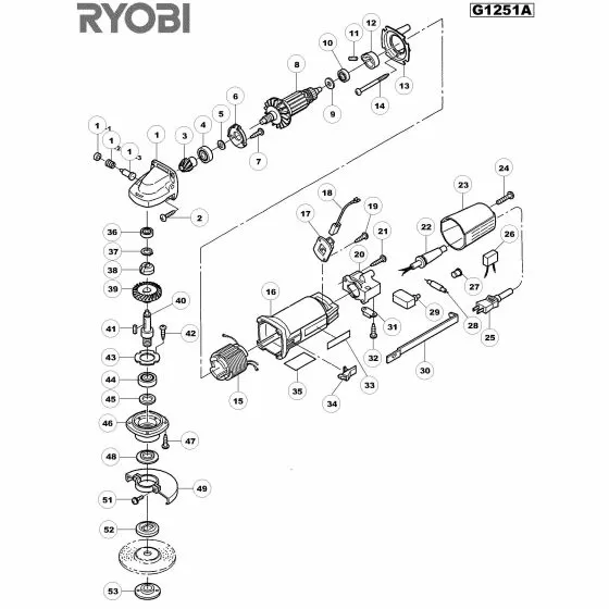 Buy A Ryobi G1251A  Spare part or Replacement part for Your Vacuum Cleaner and Fix Your Machine Today