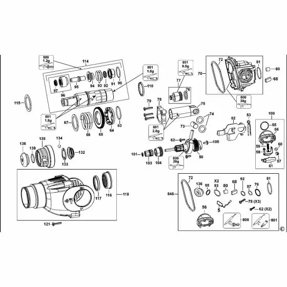 Dewalt DW541 NO LONGER AVAILABLE 000000-00 Spare Part Type 3