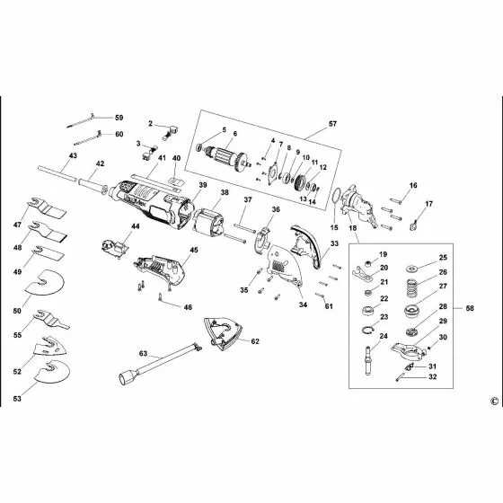 Stanley FME600 Spare Parts List Type 1