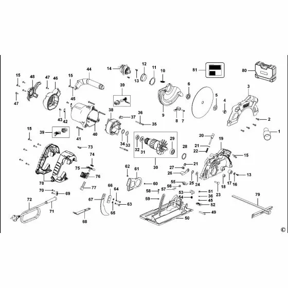 Stanley FME300 Spare Parts List Type 1