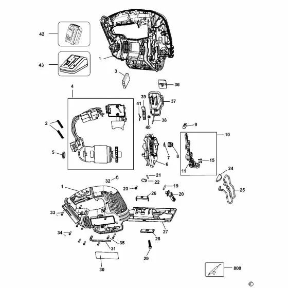 Stanley FMC650 Spare Parts List Type H1