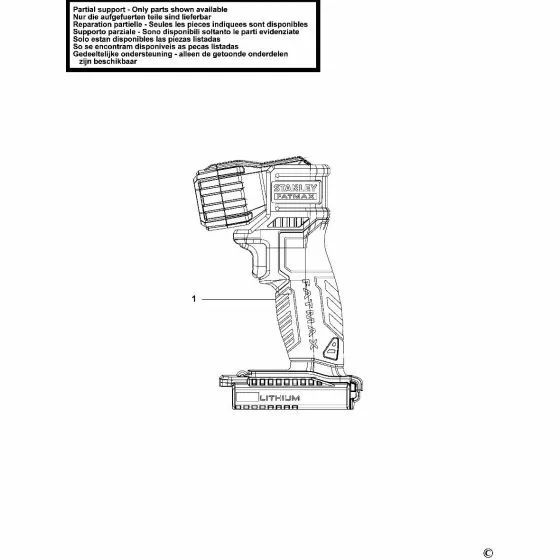 Stanley FMC705 Spare Parts List Type 1