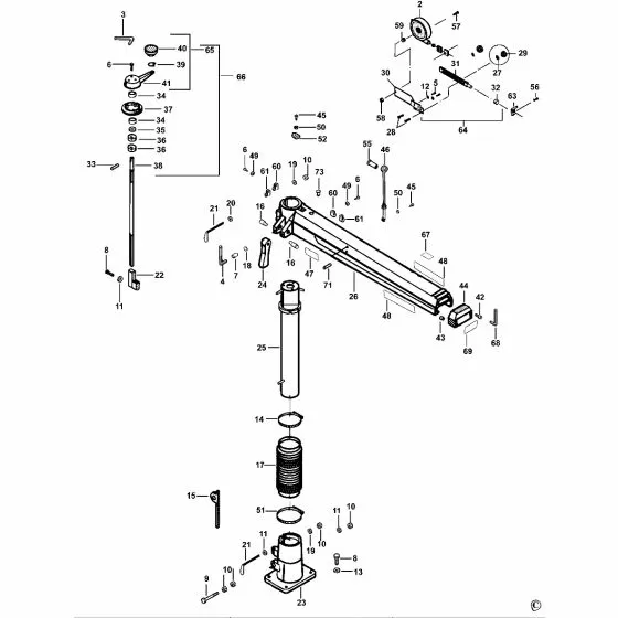 Dewalt DW733S Spare Parts List Type 2