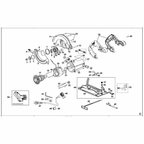 Stanley STSC1618 Spare Parts List Type 1