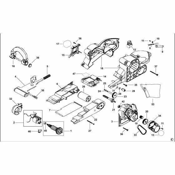 Stanley STBS720 Spare Parts List Type 3