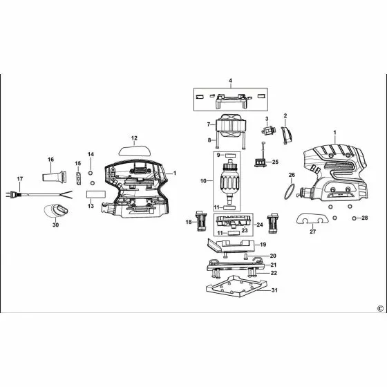 Stanley STSS025 Spare Parts List Type 1