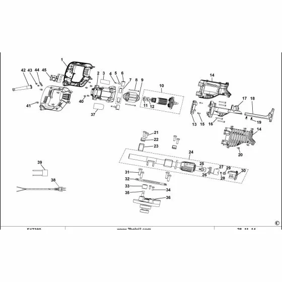 Stanley STPT0900 Spare Parts List Type 1