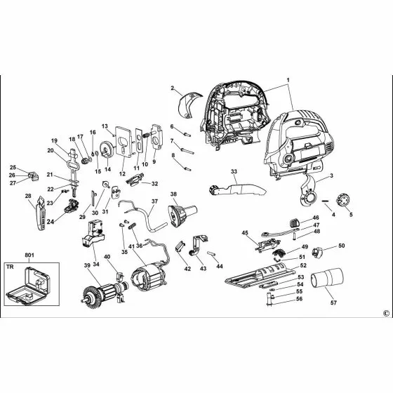 Stanley STSJ0600 Spare Parts List Type 1