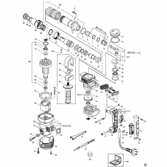 Stanley STHM5KS Spare Parts List Type 1