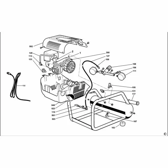 Dewalt DPC10R Spare Parts List Type 1