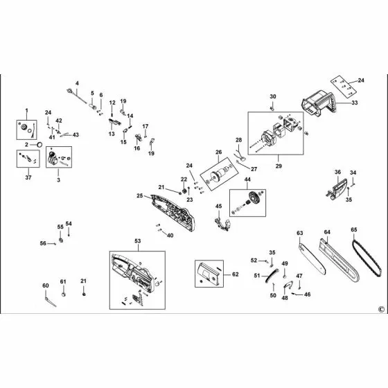 Black & Decker CS1840 Spare Parts List Type: 1