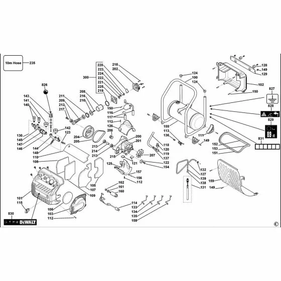 Dewalt DPC10Q SCREW D29132 Spare Part Type 1