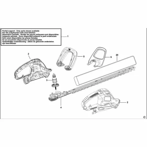 Black & Decker BDHT55 Spare Parts List Type: 1