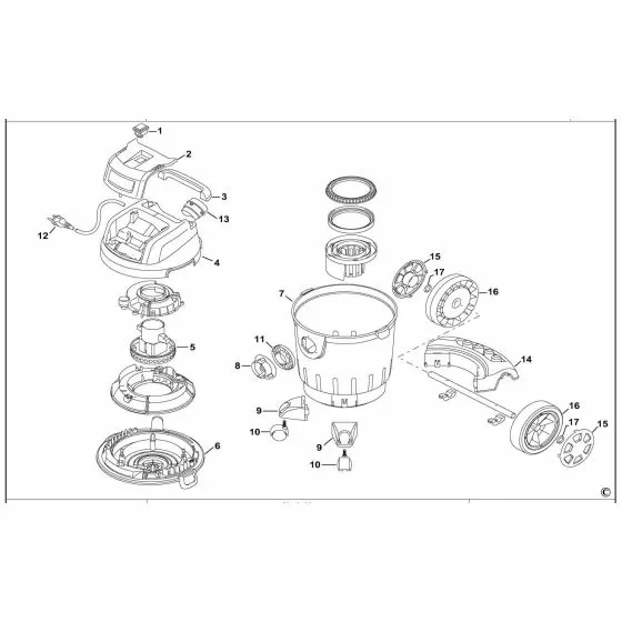 Stanley SXVC20PE Spare Parts List Type 1