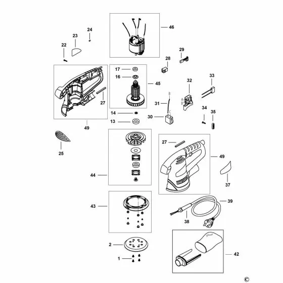 Stanley SRS480 Spare Parts List Type 1