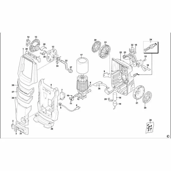 Stanley SXFPW21ME Spare Parts List Type 1