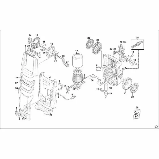 Stanley SXFPW21MPE Spare Parts List Type 1