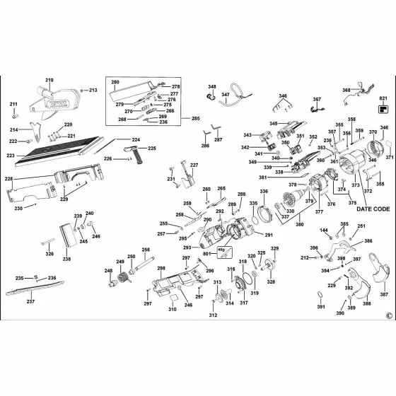 Dewalt D27113 Spare Parts List Type 2