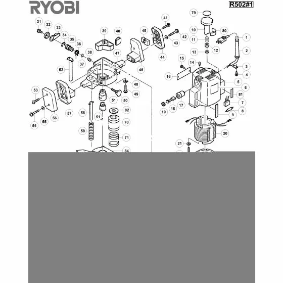 Buy A Ryobi R502  Spare part or Replacement part for Your Router and Fix Your Machine Today