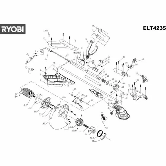 Ryobi ELT4235 SPRING 5131018024 Spare Part 