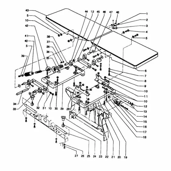 Dewalt DW1150-AB Spare Parts List Type 1