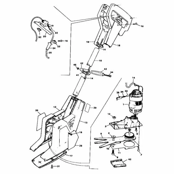 Black & Decker GV100 Spare Parts List Type: 1