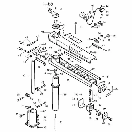 Dewalt D27300 Spare Parts List Type 1