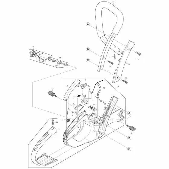 Makita EA5000 Spare Parts List