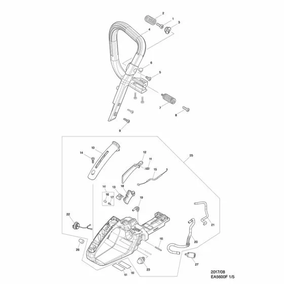 Makita EA5600F Spare Parts List