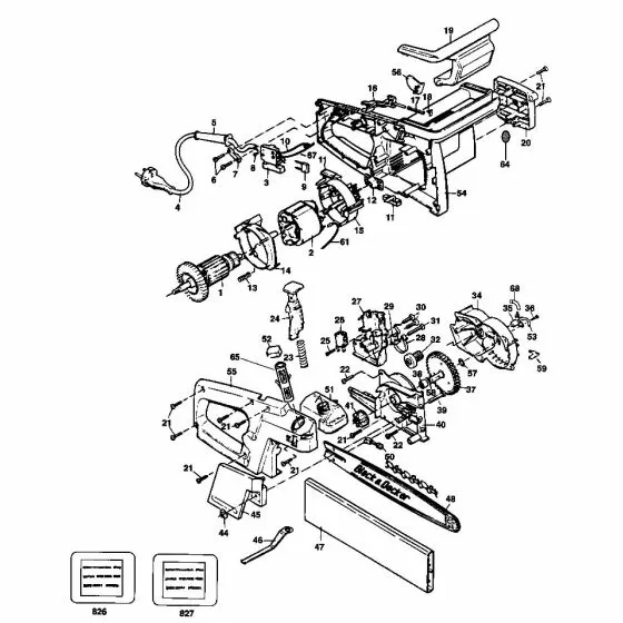 Black & Decker CS30 Spare Parts List Type: 1