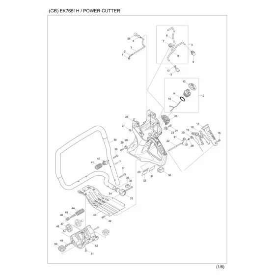 Buy A Makita EK7651H GASKET EH7500/PB250/RST250/RB 442183-4 Spare Part and Fix Your Petrol Disc Cutter Today