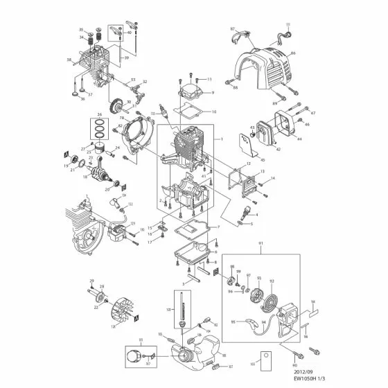 Buy A Makita EW1050H Spare part or Replacement part for Your Water Pump and Fix Your Machine Today