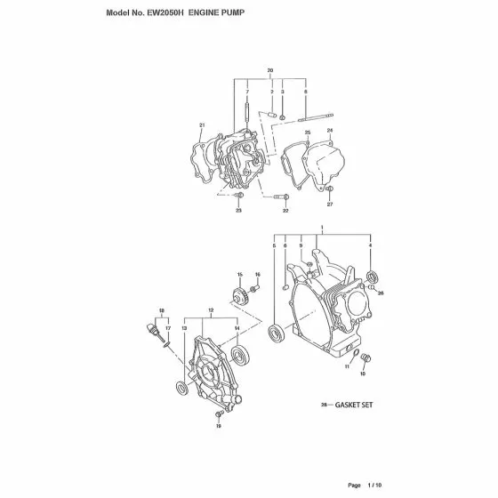 Buy A Makita EW2050H Spare part or Replacement part for Your Water Pump and Fix Your Machine Today