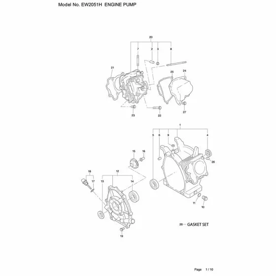 Buy A Makita EW2051H Spare part or Replacement part for Your Water Pump and Fix Your Machine Today