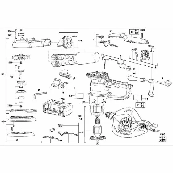 Buy A AEG EX150ED  Spare part or Replacement part for Your Random Orbital Sander and Fix Your Machine Today