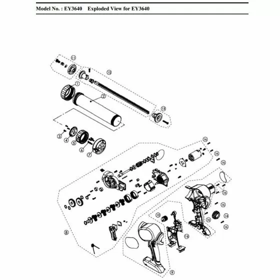 Panasonic EY3640 Spare Parts List