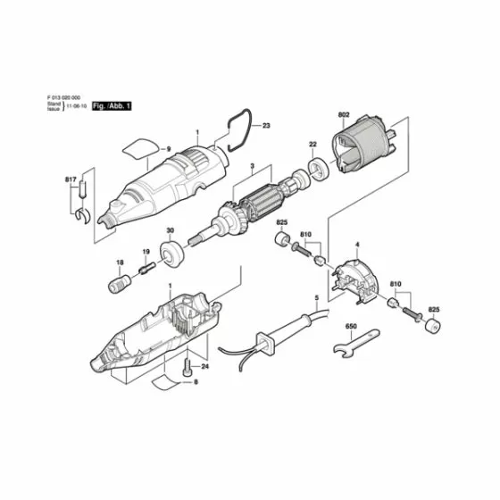 Dremel 300 Cable Clip 2 615 650 007 Spare Part Type: F 013 030 055