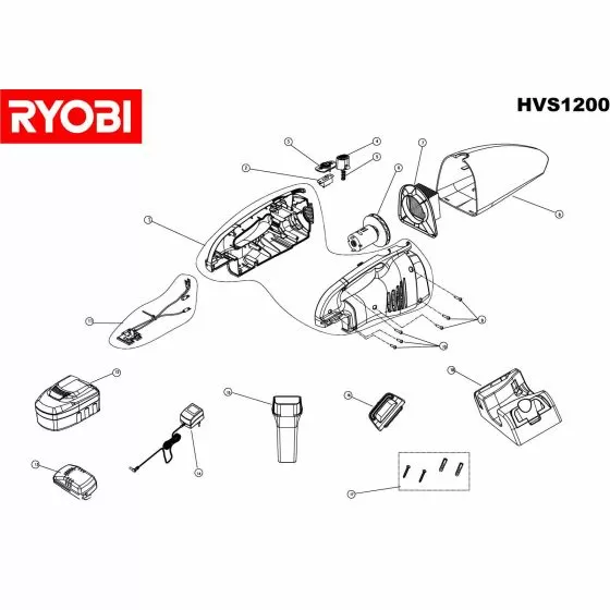 Buy A Ryobi HVS1200  Spare part or Replacement part for Your Vacuum Cleaner and Fix Your Machine Today