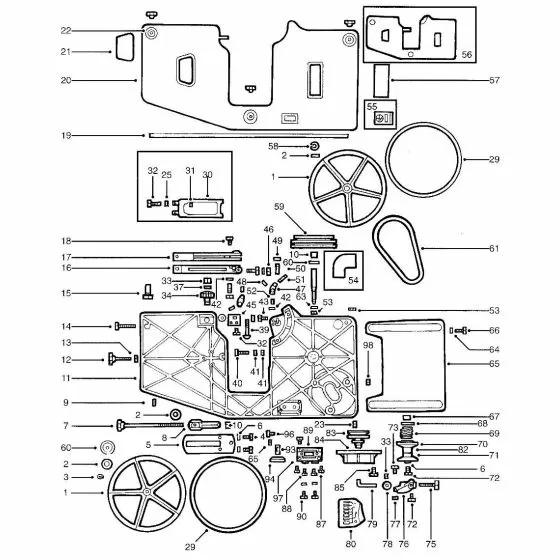 Dewalt BS1310-AA Spare Parts List Type 1