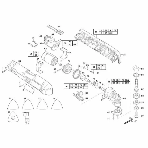 Milwaukee C12MT-22B Spare Parts List 