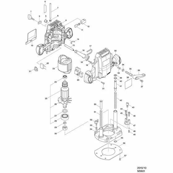 Buy A Makita M3601 Spare part or Replacement part for Your Router and Fix Your Machine Today