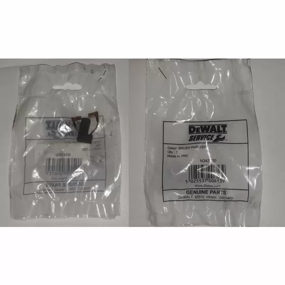 Dewalt DWE315 BRUSH PAIR 230V N343600 Spare Part Type 1