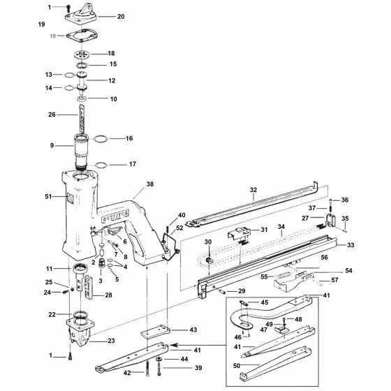 Bostitch P50-5B Spare Parts List